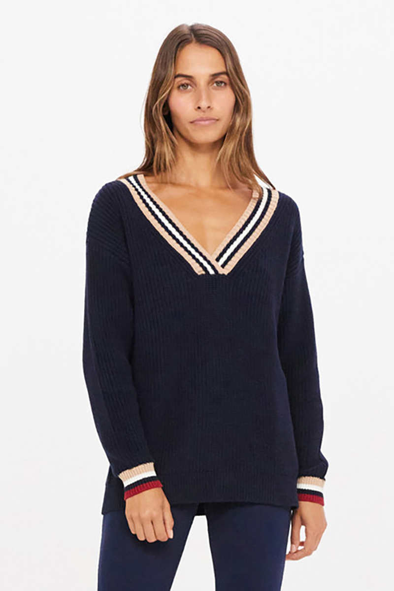 The Upside Josie Sweater Navy | Stylerunner