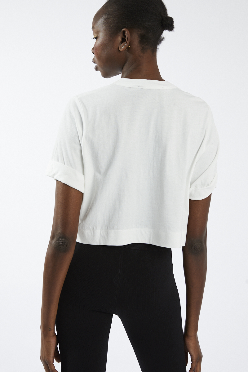 Amelia Crop Logo Tee