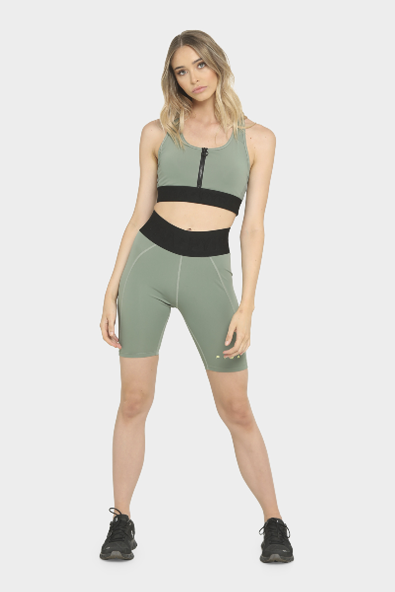 Altitude Zip Sports Crop