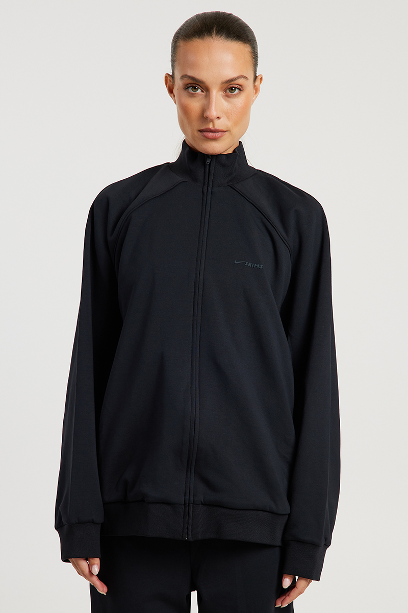 NikeSKIMS Matte Tricot Oversized Full-Zip Tracksuit Jacket Nskm