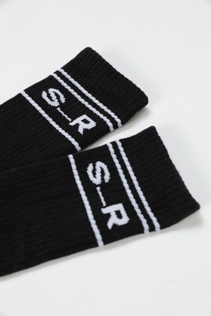 Stylerunner S_R Logo Sock Onyx Stylerunner