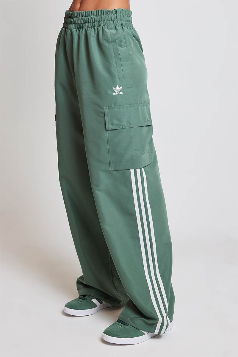 adidas Originals 3 Stripe Cargo Pant Trace Green | Stylerunner