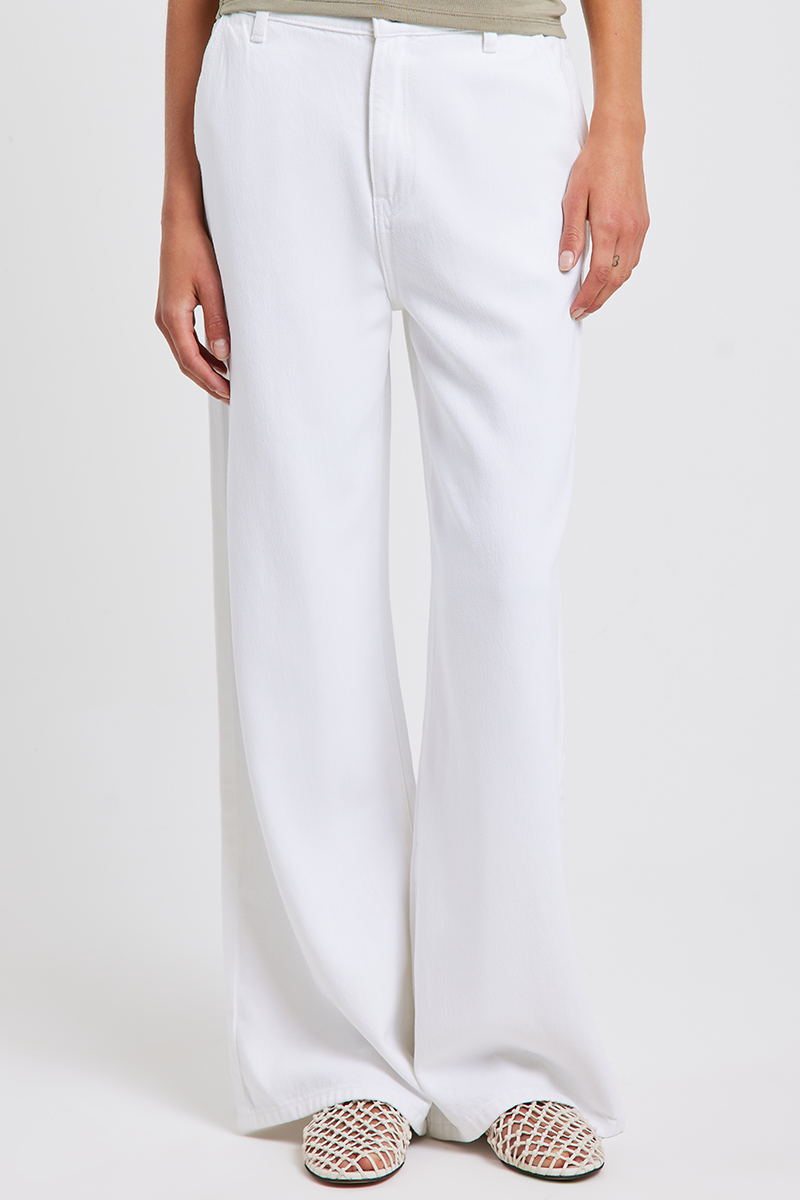 Nude Lucy Ace Tencel Denim Pant White
