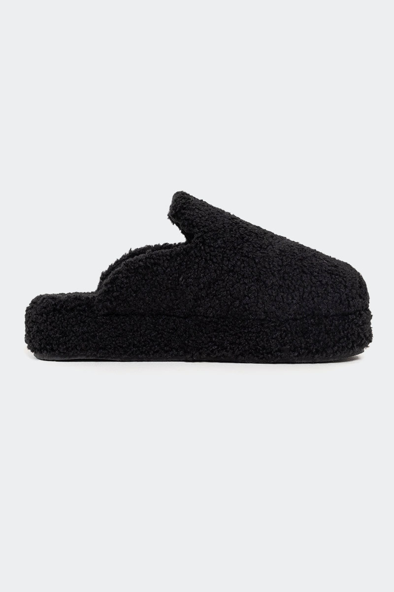 Stylerunner Teddy Clog Slide Onyx | Stylerunner