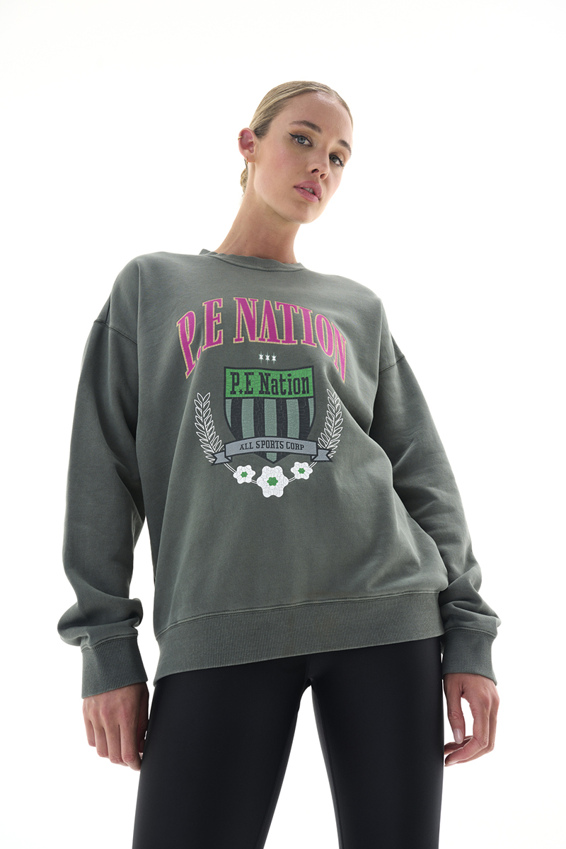 P.E Nation Division One Sweat Dark Shadow Stylerunner