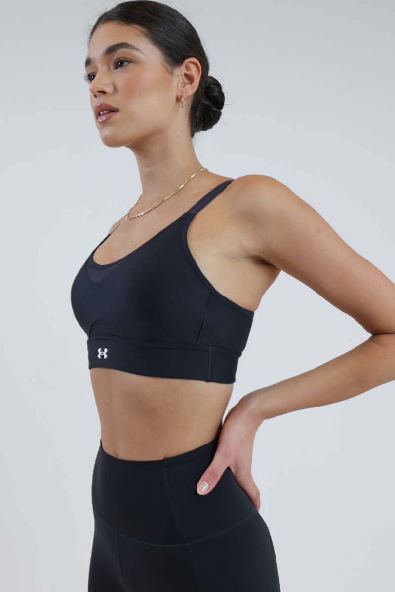 Under Armour Infinity Mid Twist Back Sports Bra Black Stylerunner