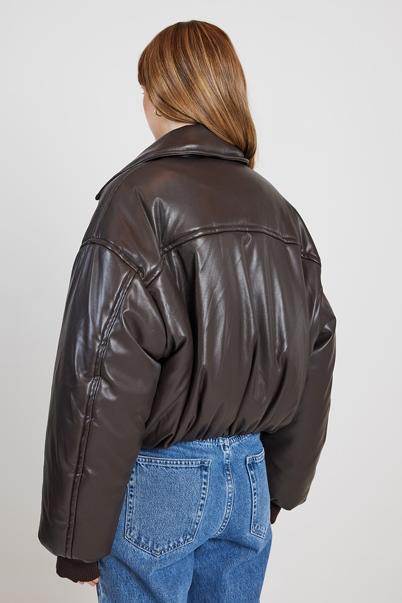 ROMY Padded Bomber Jacket Black Stylerunner