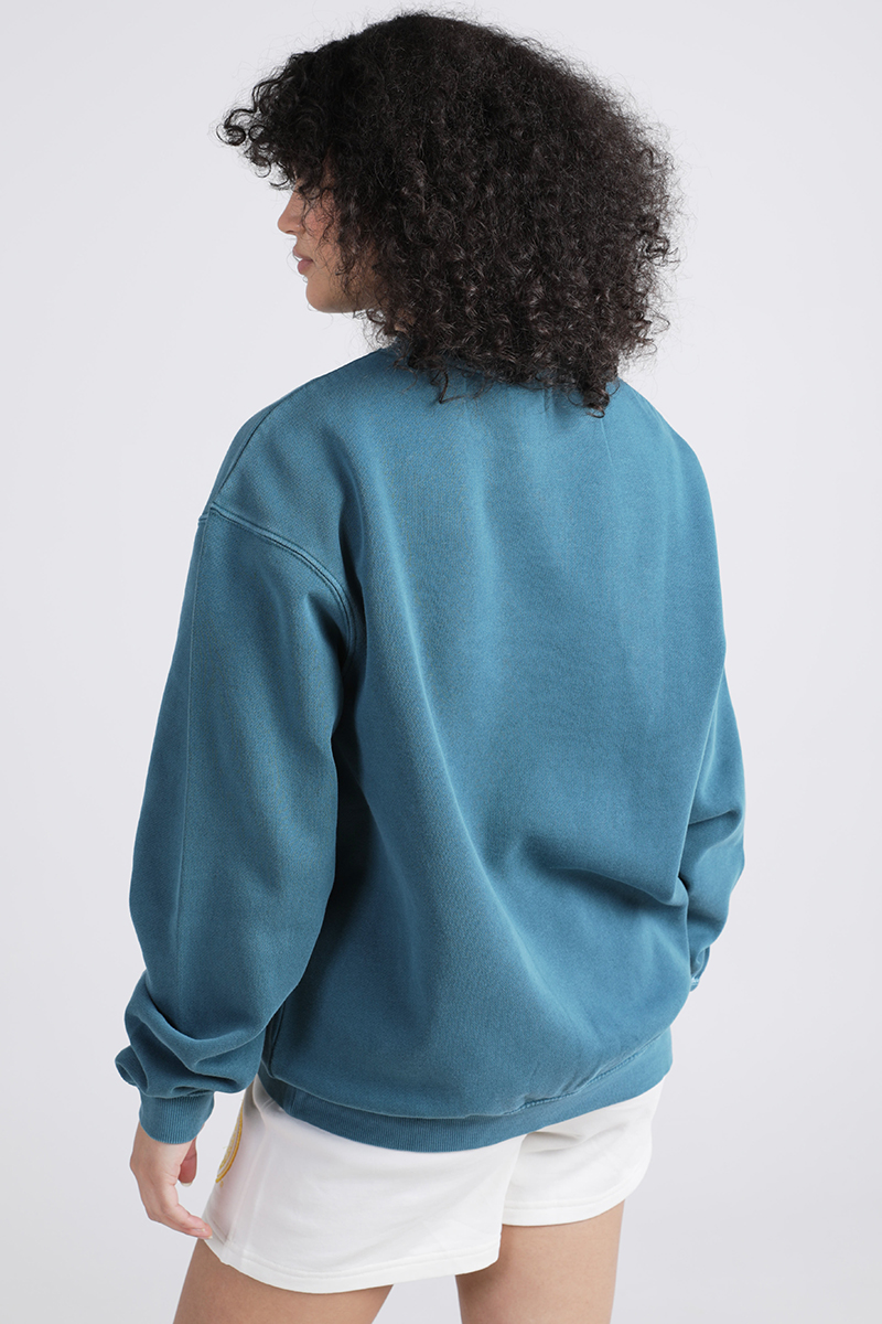 Mitchell & Ness - Miami Dolphins Vintage Arch Crop Hoodie in Faded Teal