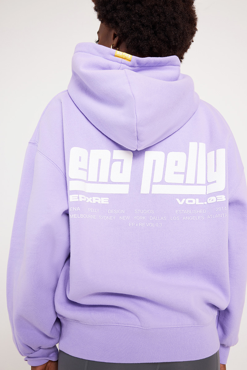 Ena Pelly EP x RE The Indi Oversized Hoodie Pastel Lilac | Stylerunner
