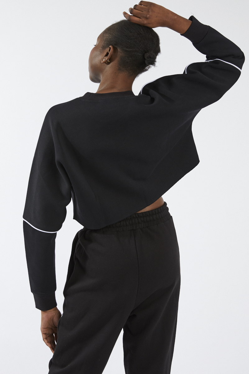 Seville Cropped Bonded Crew