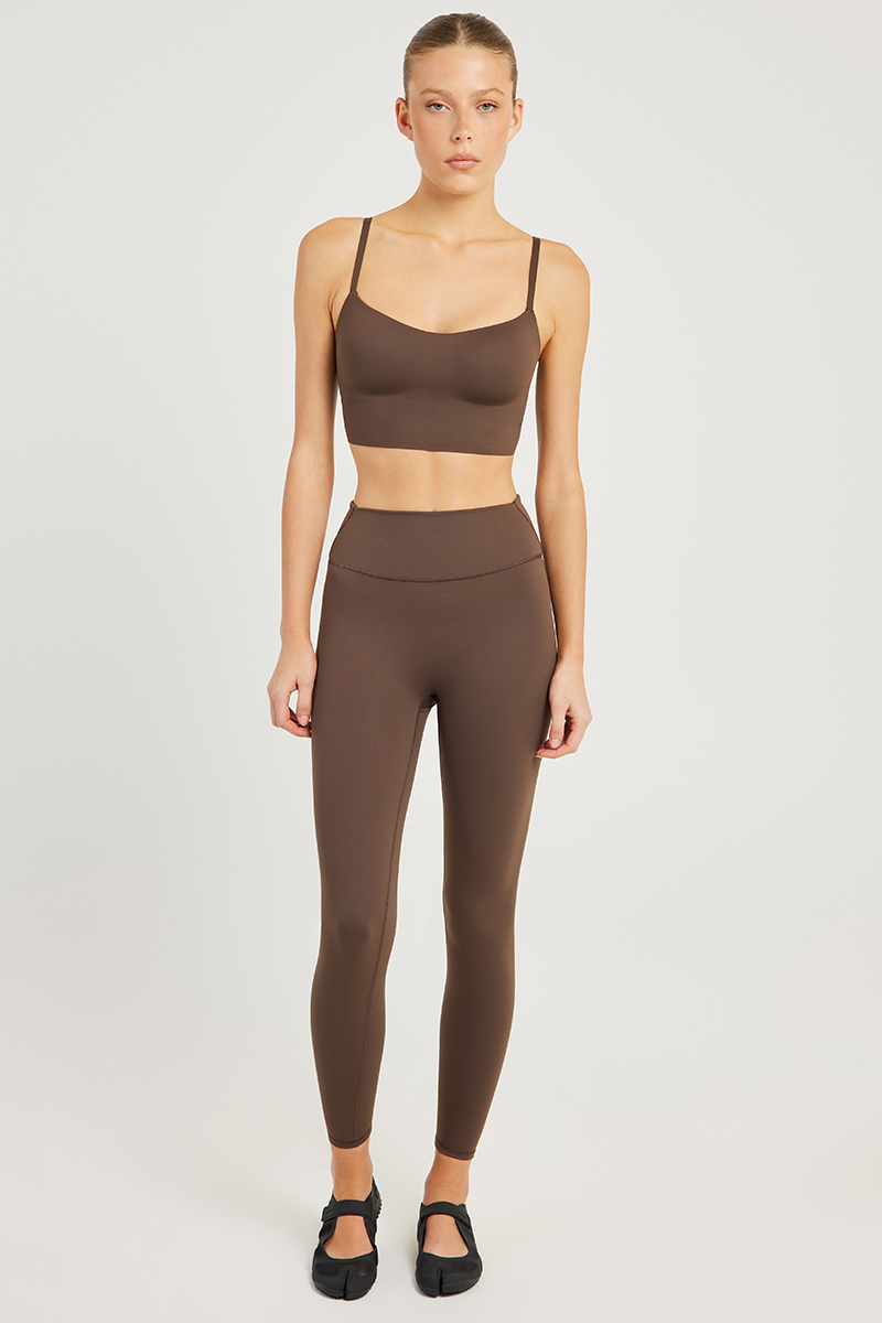 Nikeskims Matte Cami Longline Bra Dark Sepia