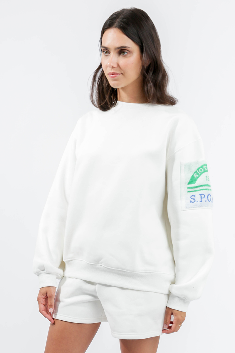 atoir The Sport Club Jumper White | Stylerunner