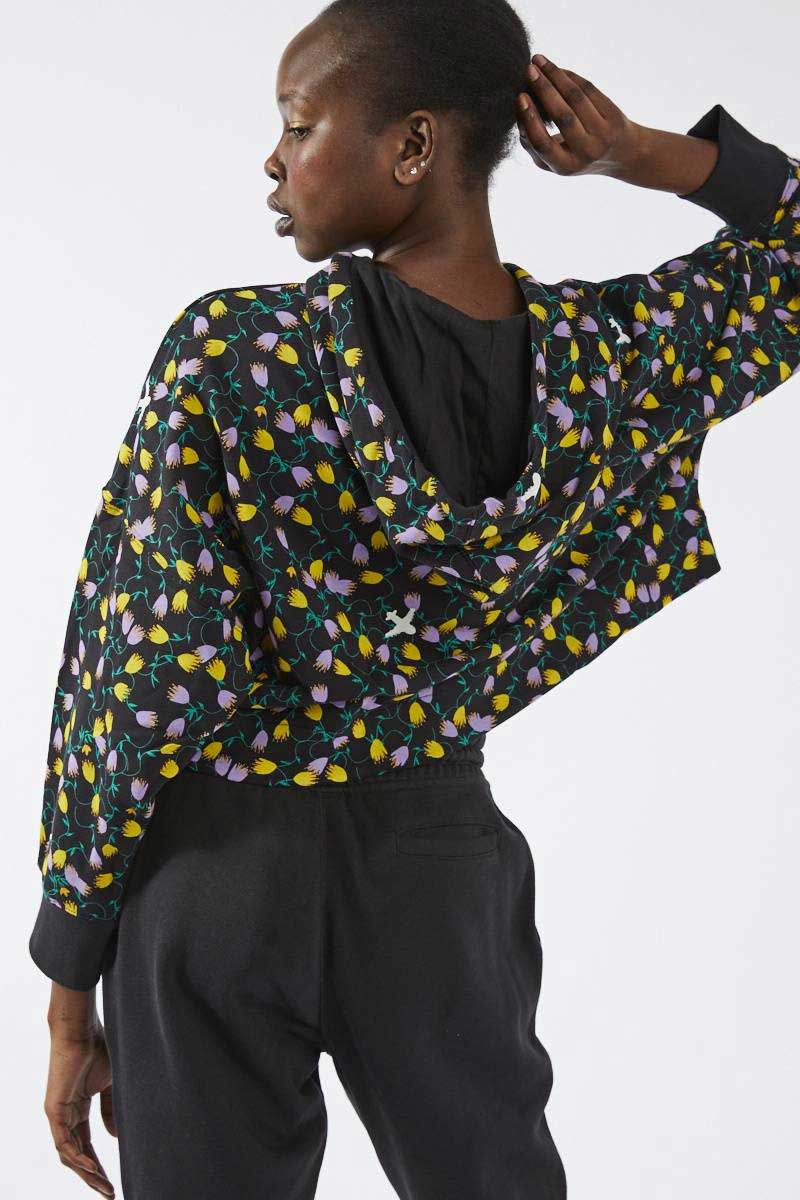 All Over Cropped Hoodie