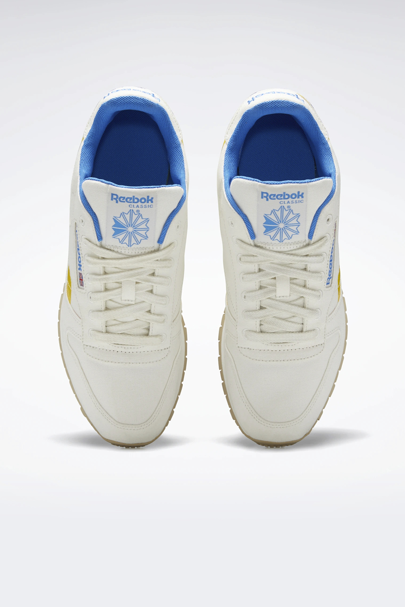 Reebok Classic Leather Grow Chalk/Primal Yellow/Horizon Blue Stylerunner