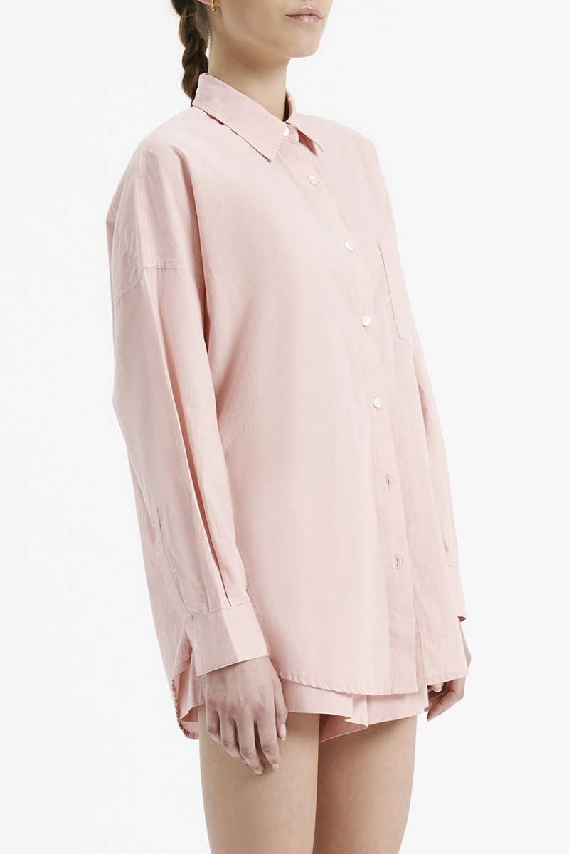 Nude Lucy Naya Washed Cotton Shirt GUAVA Stylerunner