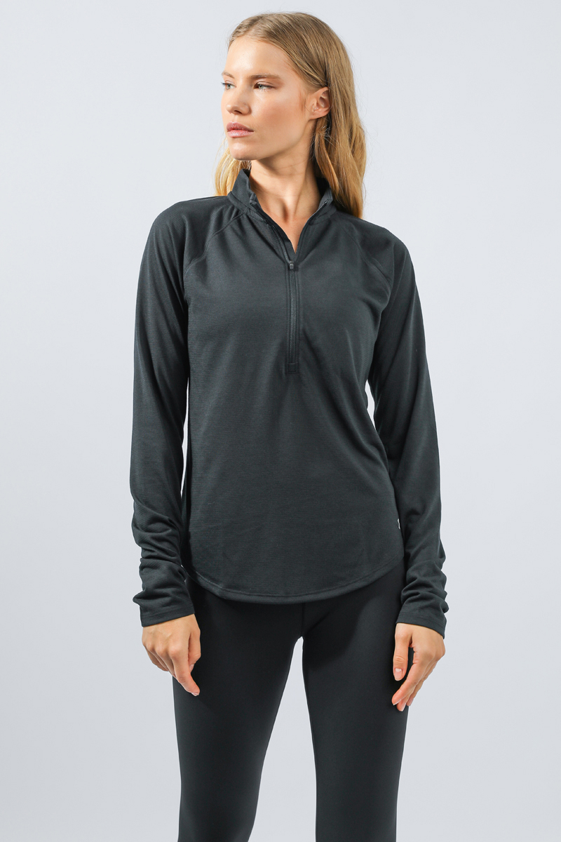 Under Armour 1/2 Zip Streaker Run Jersey Black / Black / Reflective ...