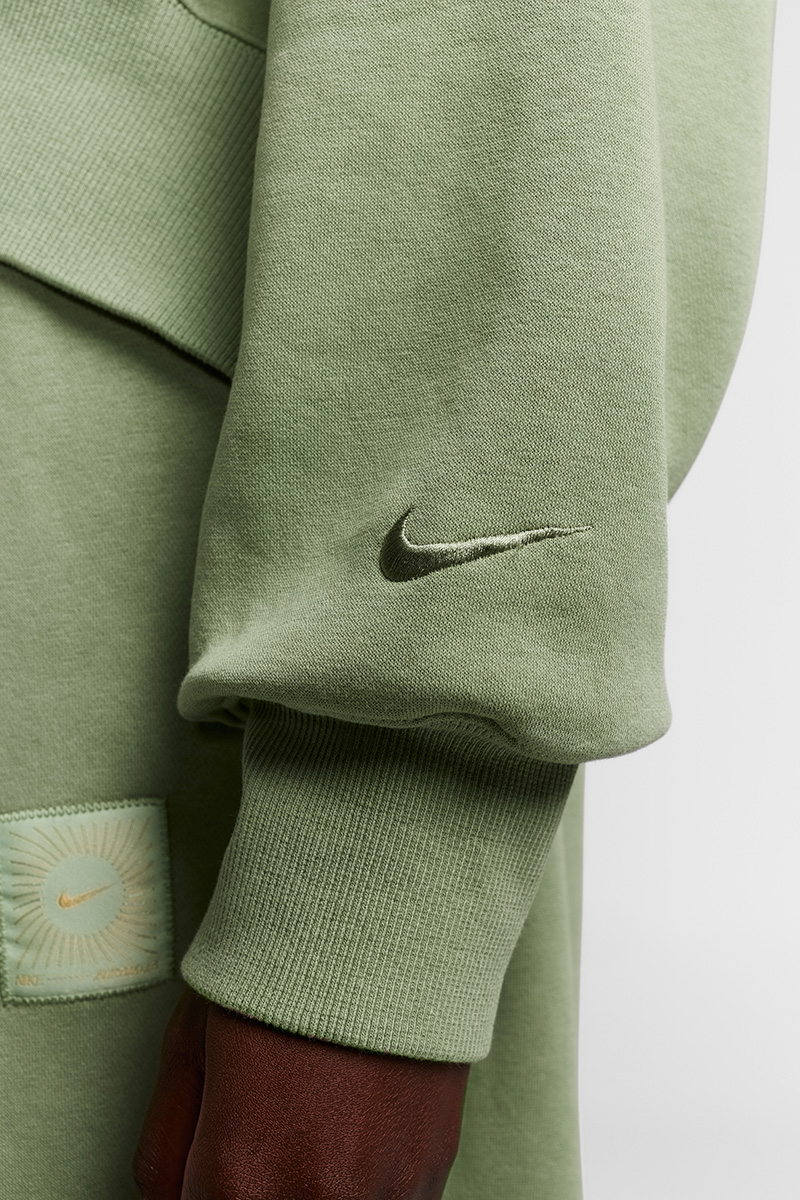 Nike Oversized Fleece Sweatshirt Oil Green/Honeydew/(Oil Green ...