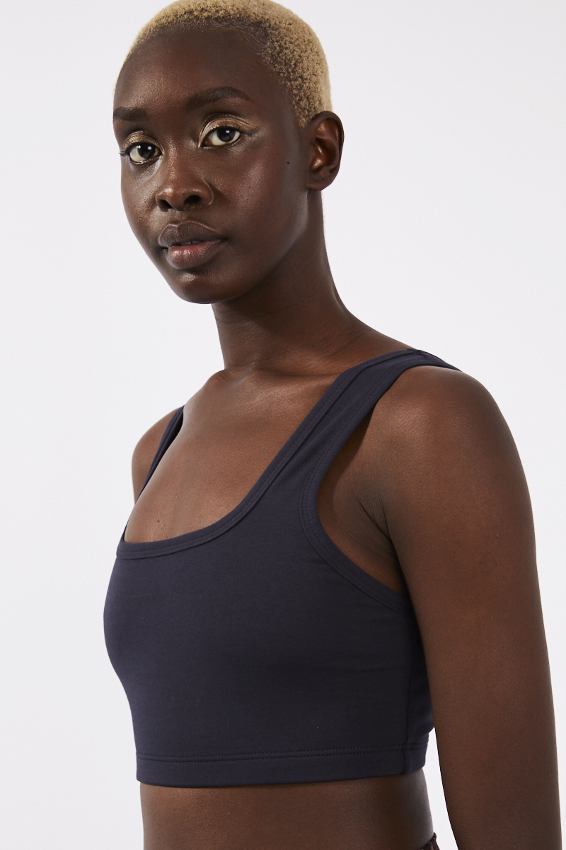 DK Active All Day Cotton Bralette Navy Stylerunner