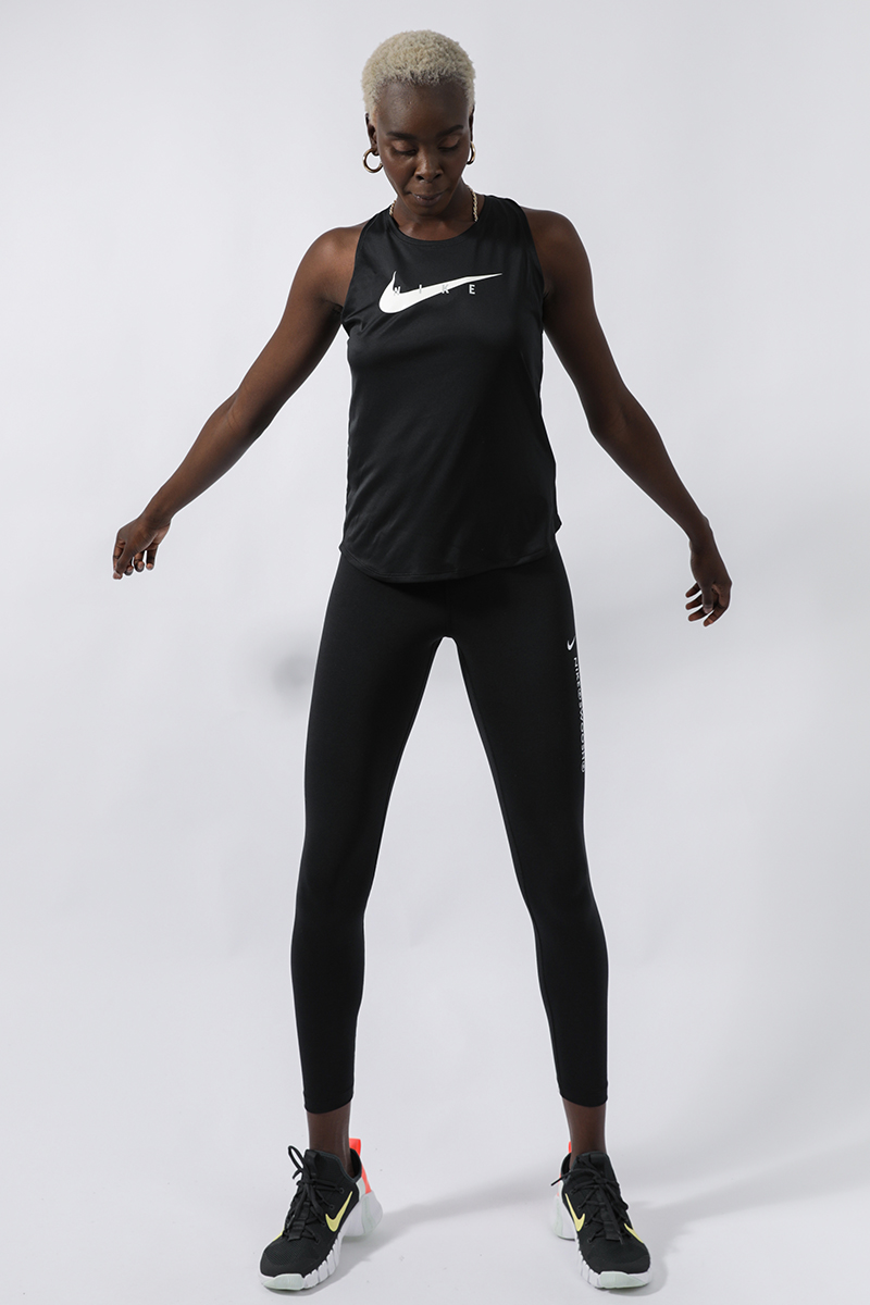 Nike Swoosh Run Tank - Black | Stylerunner