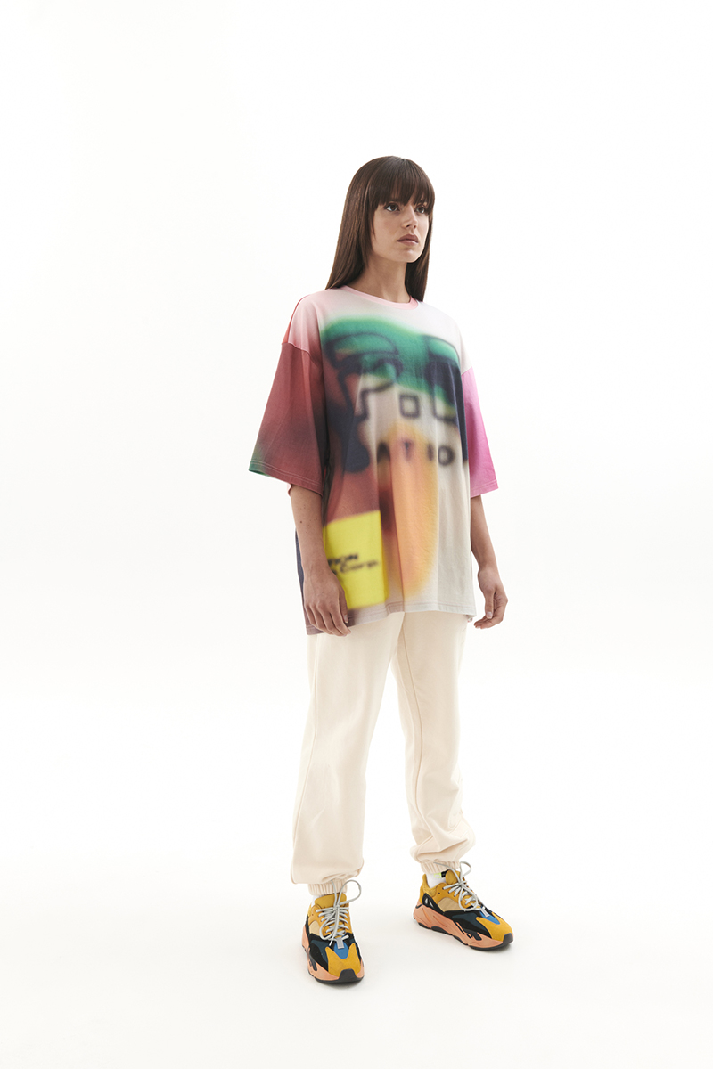 P.E Nation Immersion Tee Blur Multi Print | Stylerunner