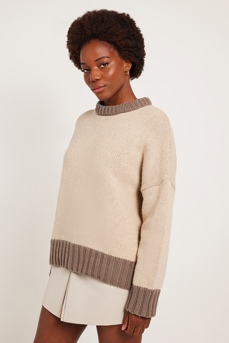 blanca Chambord Knit Oatmeal | Stylerunner