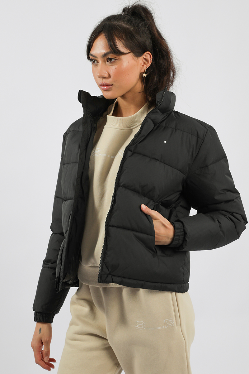 Huffer Track Puffer Jacket - Black | Stylerunner