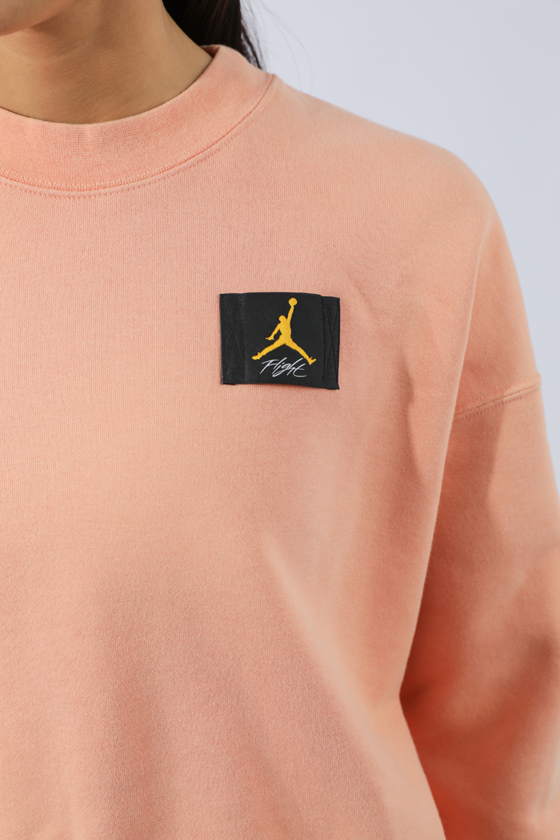 Nike Jordan Flight Fleece Crew - Apricot Agate | Stylerunner