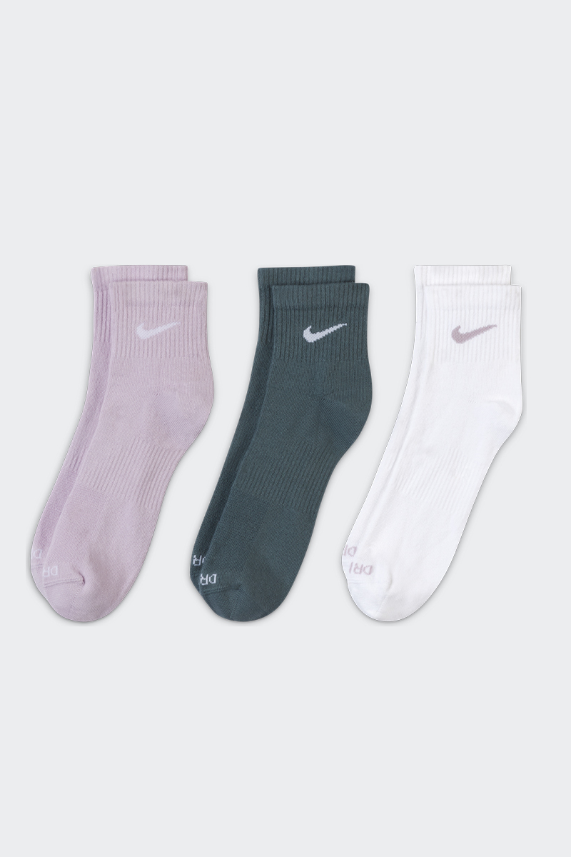 Nike Everyday Plus Lightweight Socks Iced  Lilac(White/Hasta(White)/White(Iced Lilac) | Stylerunner
