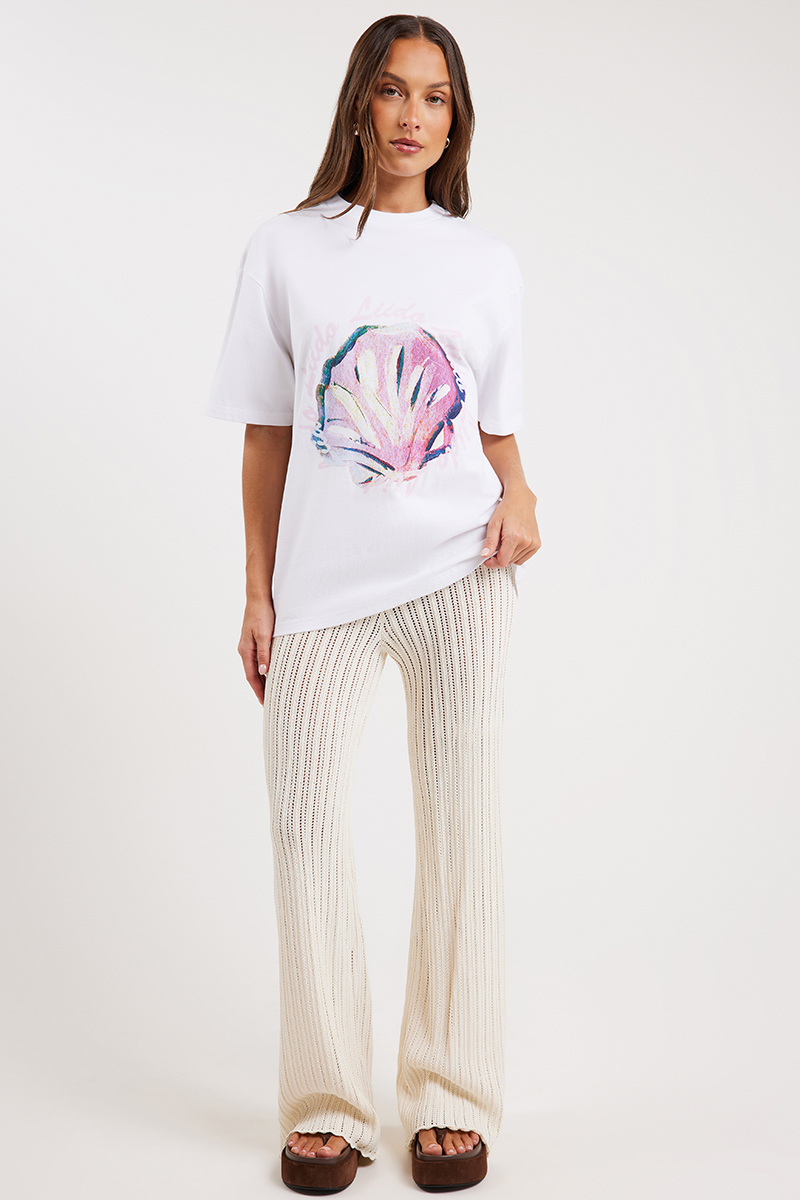 Liido Lana Crochet Pants Off White