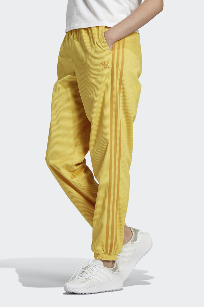 corn yellow adidas pants