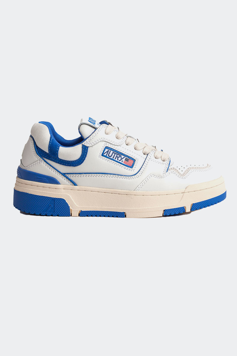 AUTRY CLCスニーカー ROLWMY Autry Clc Low Sneakers In Silver-tone Leather