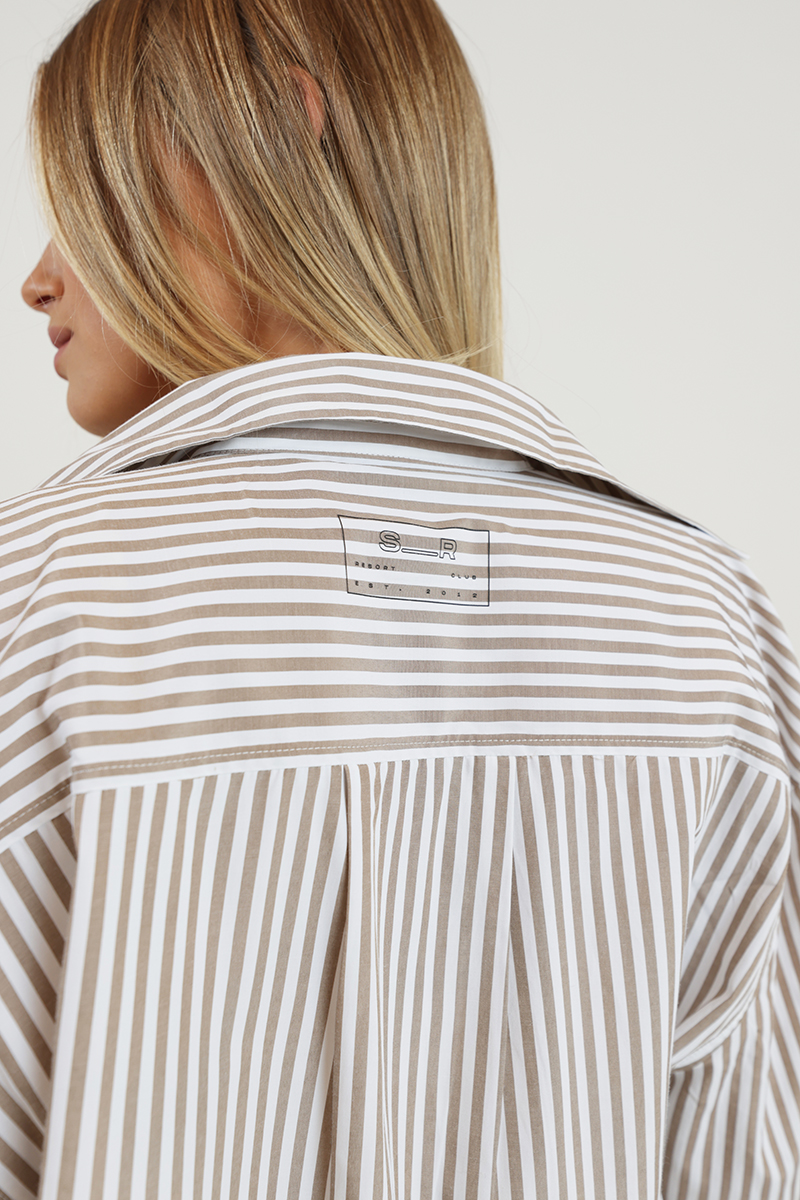 Stylerunner Resort Shirt Pebble Stripe | Stylerunner