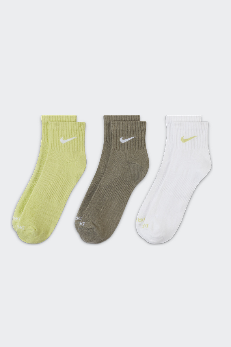 Nike Everyday Plus Lightweight Socks Limelight(White)/Light Army(White ...