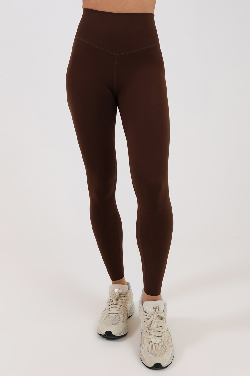 Elastic leggings curvy in dark brown, 6.99€