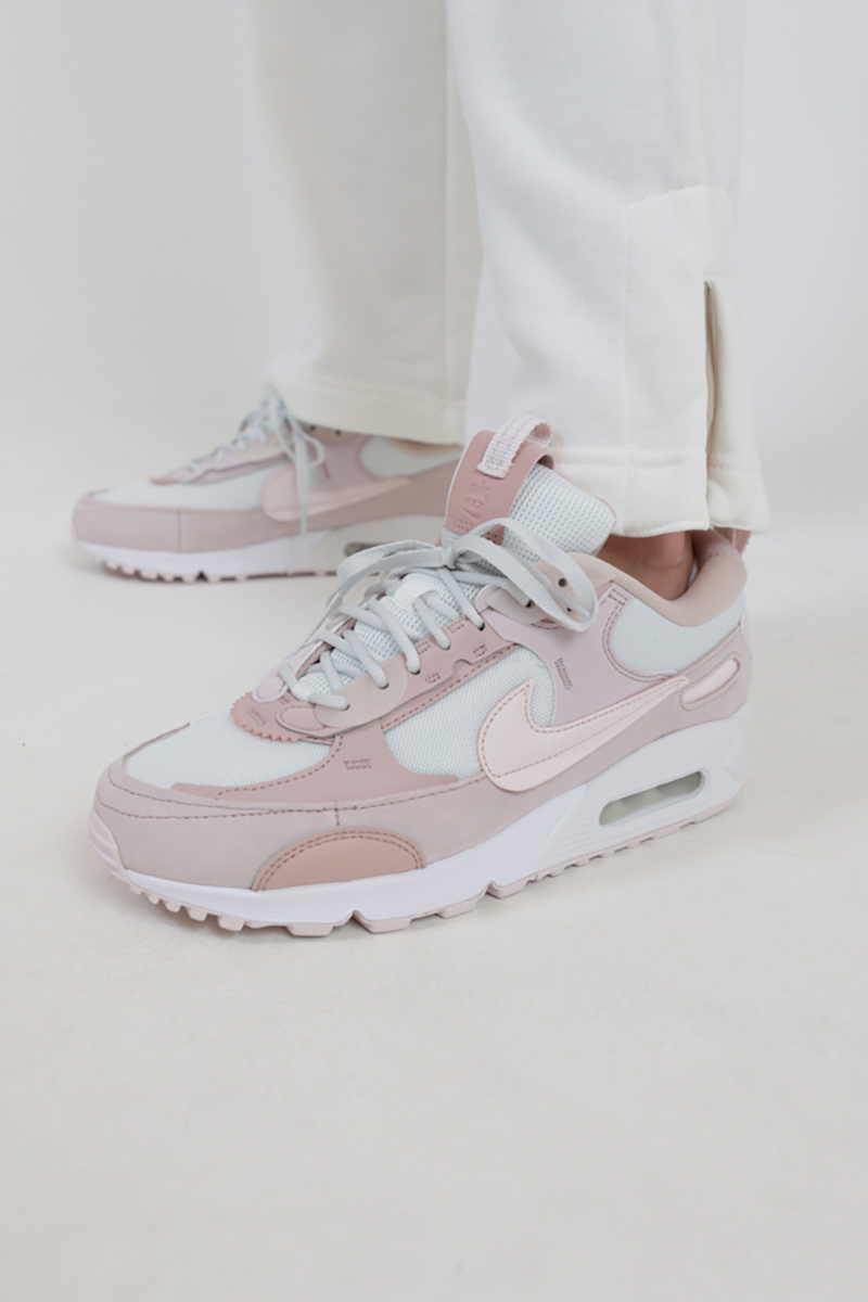 Nike Air Max 90 Futura sneakers in white and pink