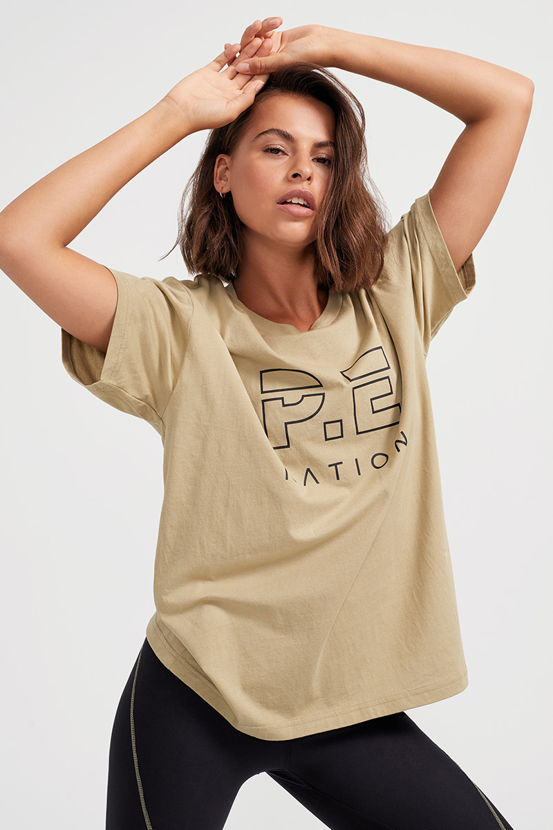 P.E Nation Heads Up Tee - Olive Gray | Stylerunner