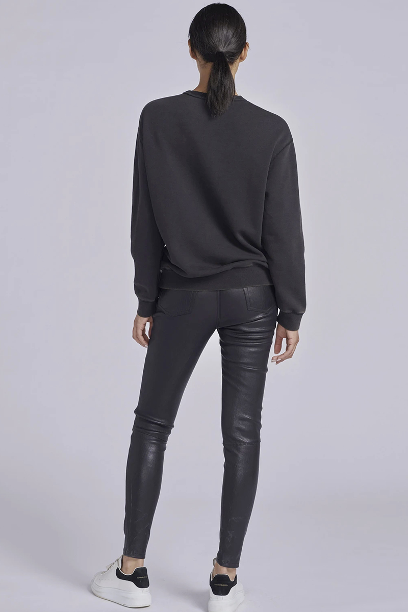 Ena Pelly Block Logo Sweatshirt Washed Black | Stylerunner