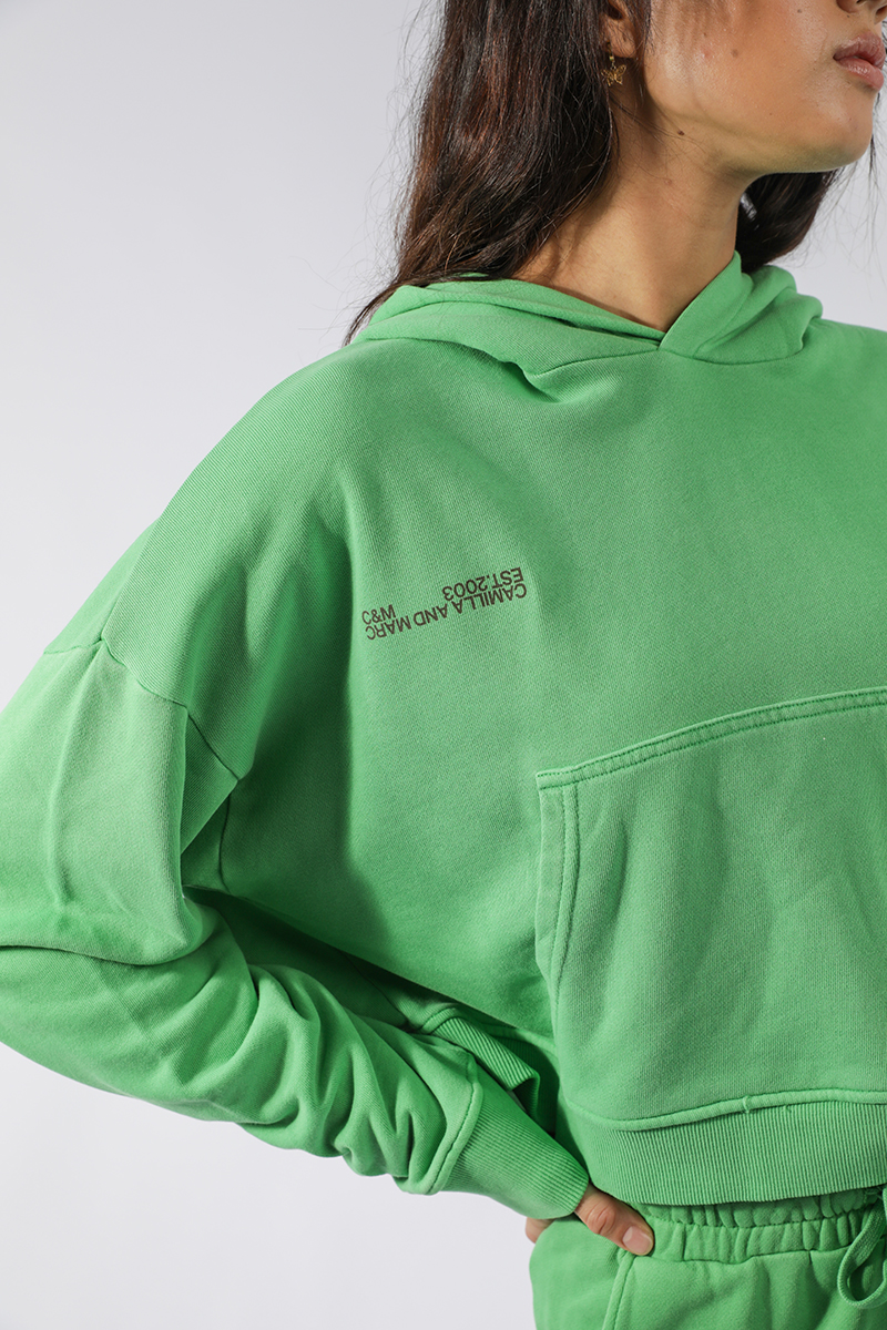 camilla and marc jordan logo hoodie green