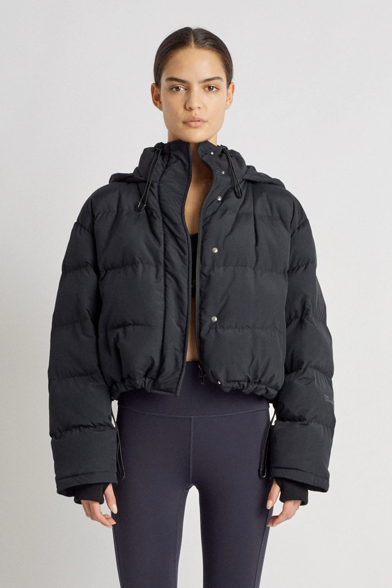C&M Camilla and Marc Norah Cropped Puffer - Black | Stylerunner