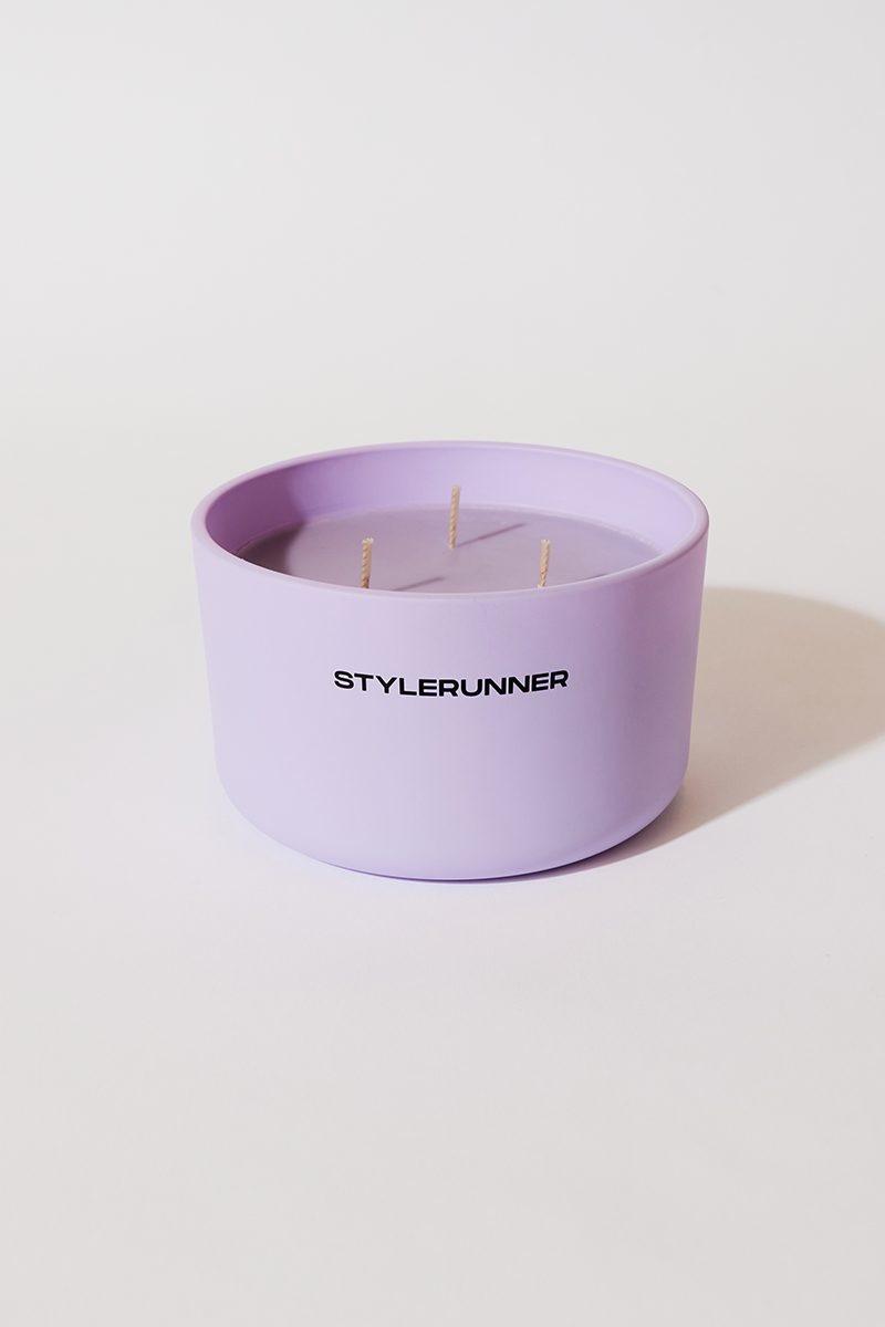 Stylerunner Aura 3 Wick Candle Jacaranda Stylerunner