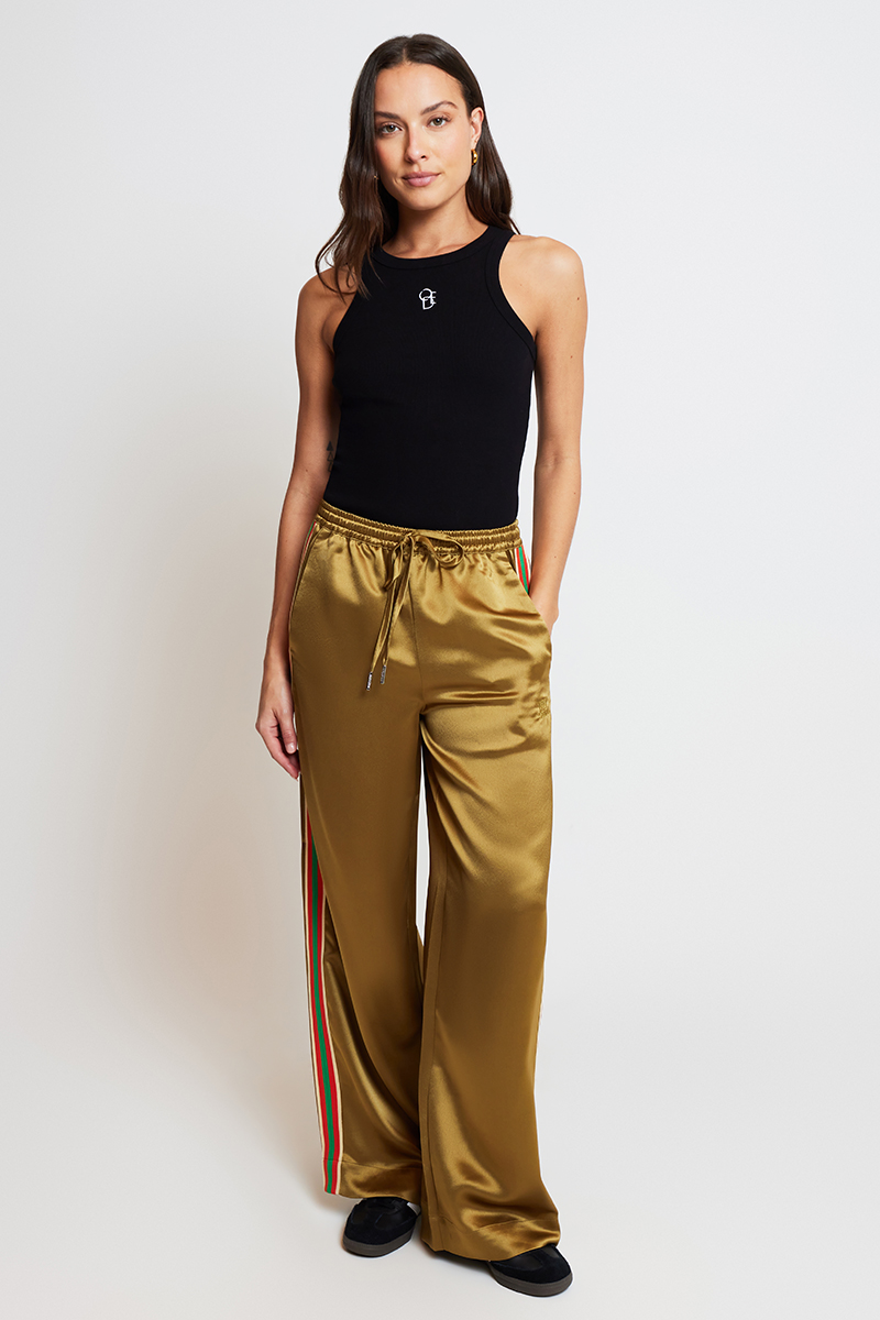 【NONCODE】Amor Stripe Layered Pants Amor Stripe Layered Pants - NONCODE | 60% - Asian Fashion