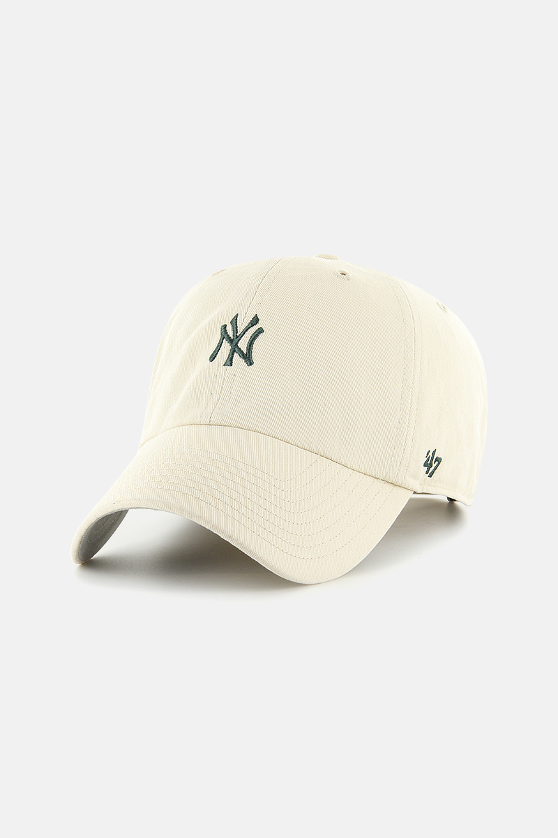 '47 Hats New York Yankees Base Runner Clean Up Cap Natural/Dark Green