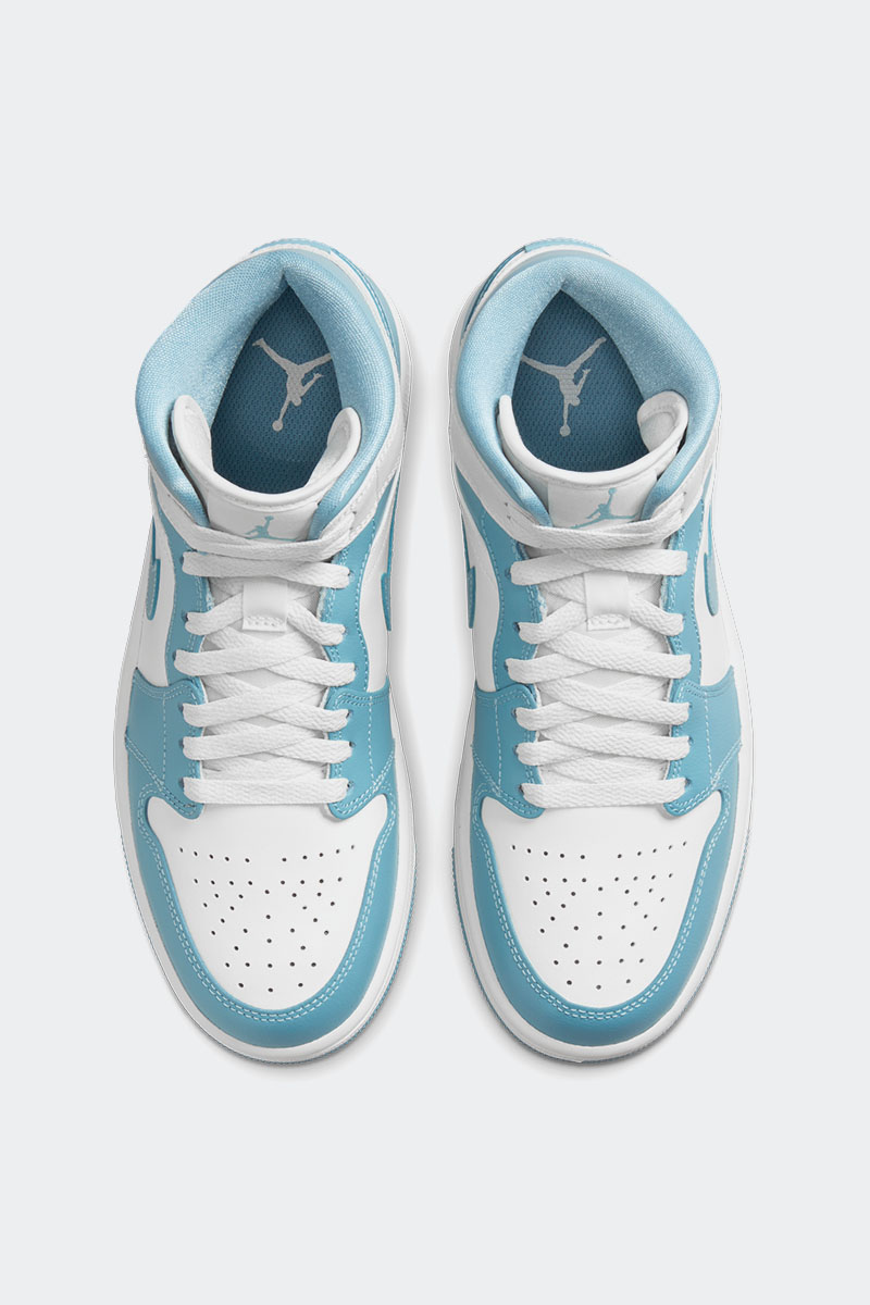 Nike Air Jordan 1 Mid Sail Worn Blue-sail 