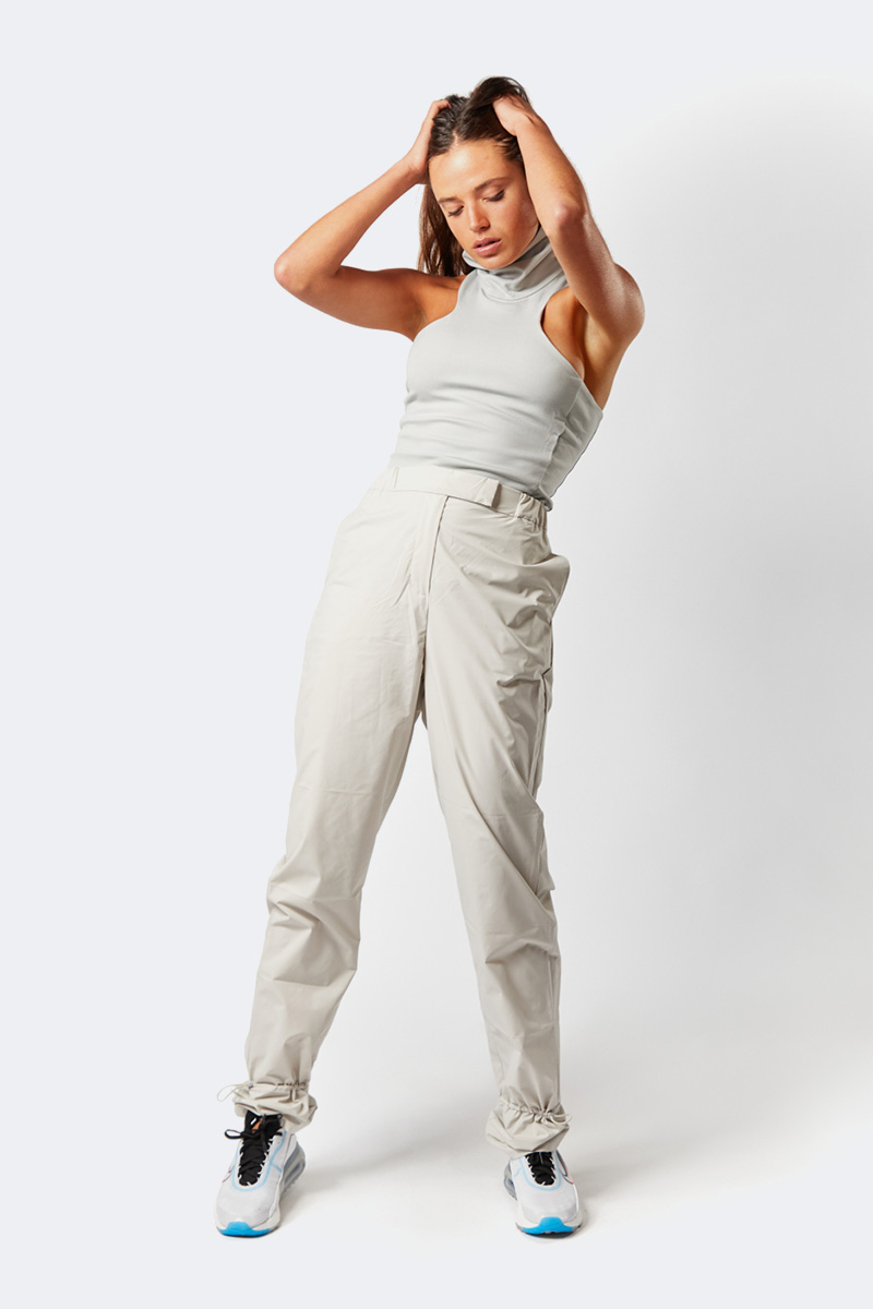 Snap Turtleneck T-Back Top