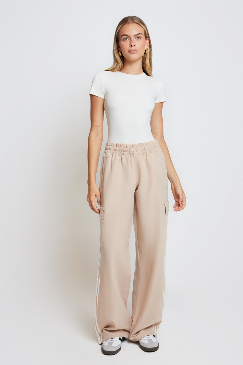 adidas Originals 3 Stripe Cargo Pant Magic Beige | Stylerunner