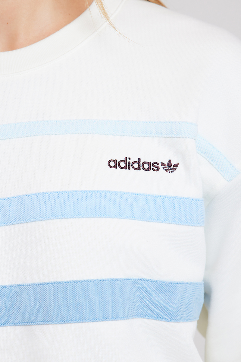 adidas Originals 80 s Sweatshirt Off White Blue Stylerunner