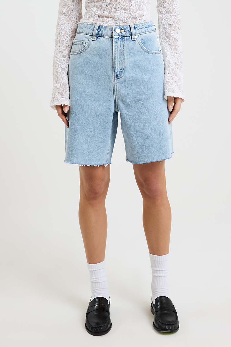 Nude Lucy Sheeba Denim Short Sky Blue