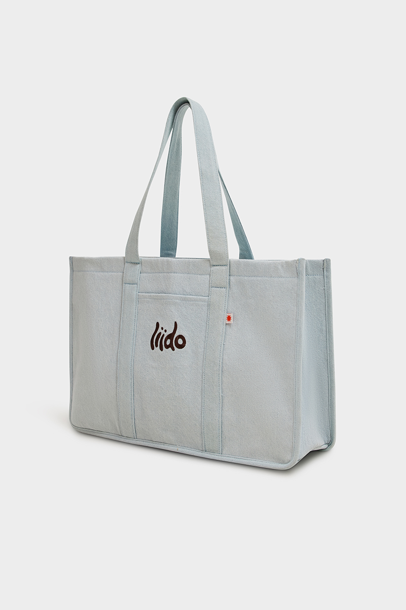 Liido Denim Tote Bag Light Denim Wash