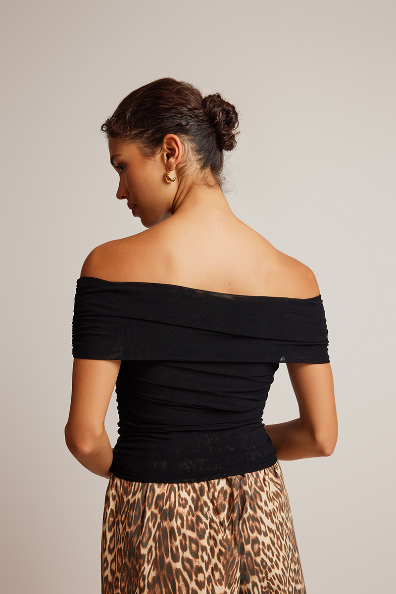 トップス vallan sheer gather off shoulder tops Sheer Gather Off Shoulder Tops – VALLAN