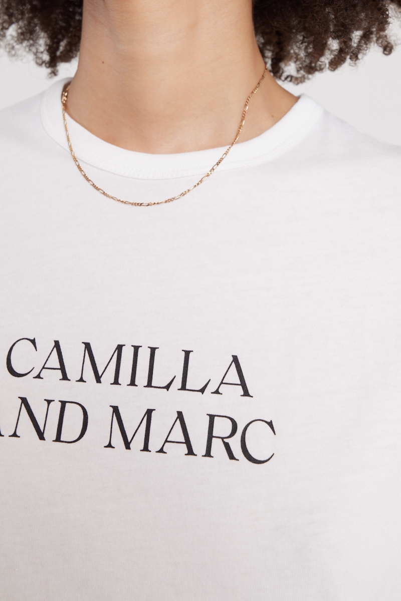 C&M Camilla and Marc Huntington 3.0 Tee White W Black | Stylerunner